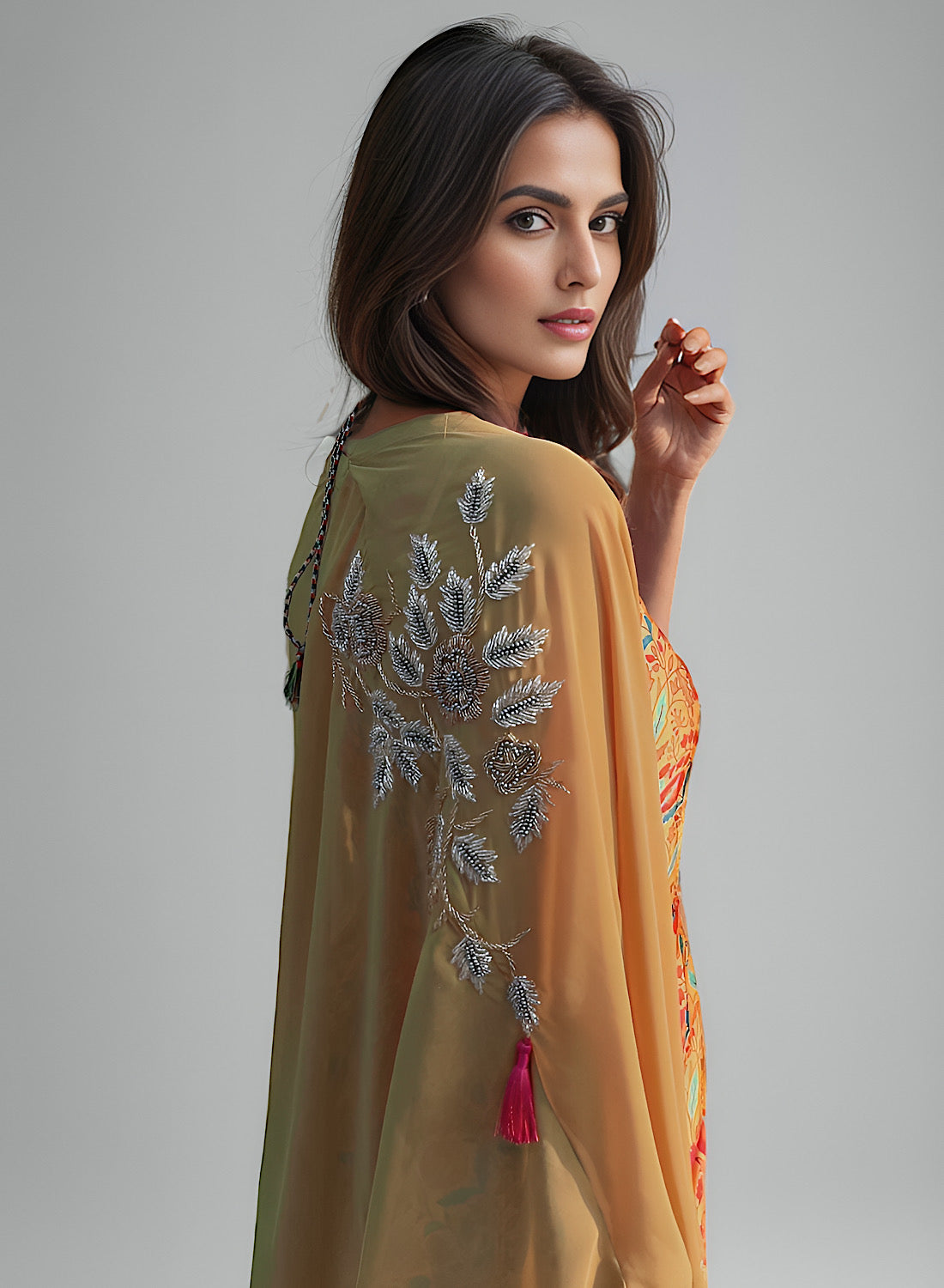 Zuri cape set in yellow