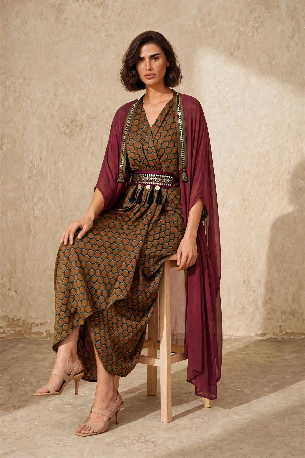 Sanabil cape Kaftan