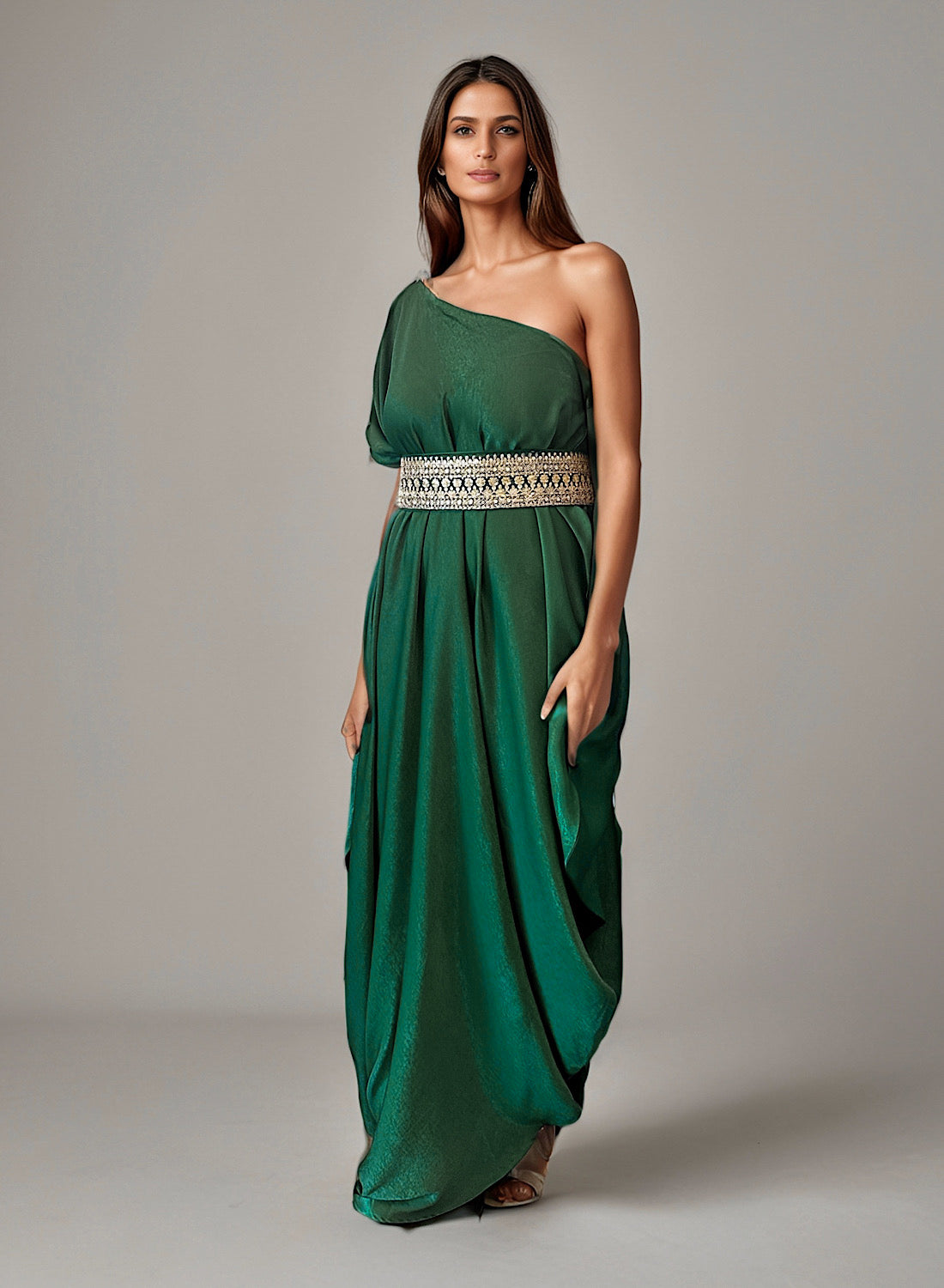Green Kaani off shoulder set