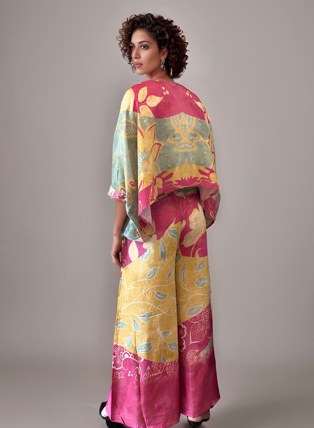 Printed top pant set