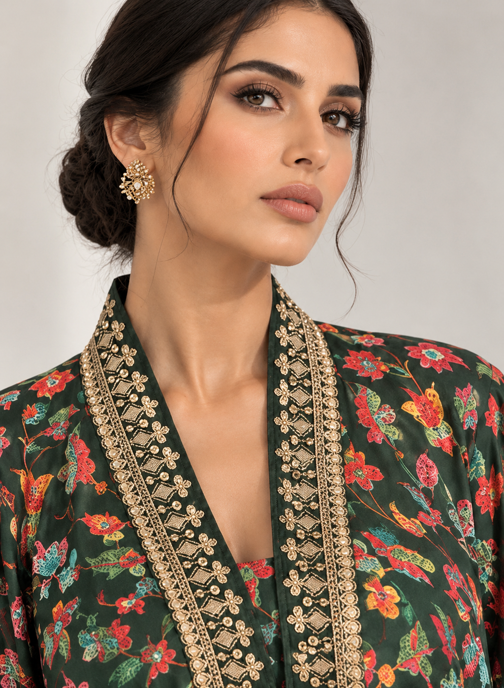 Green kaani set