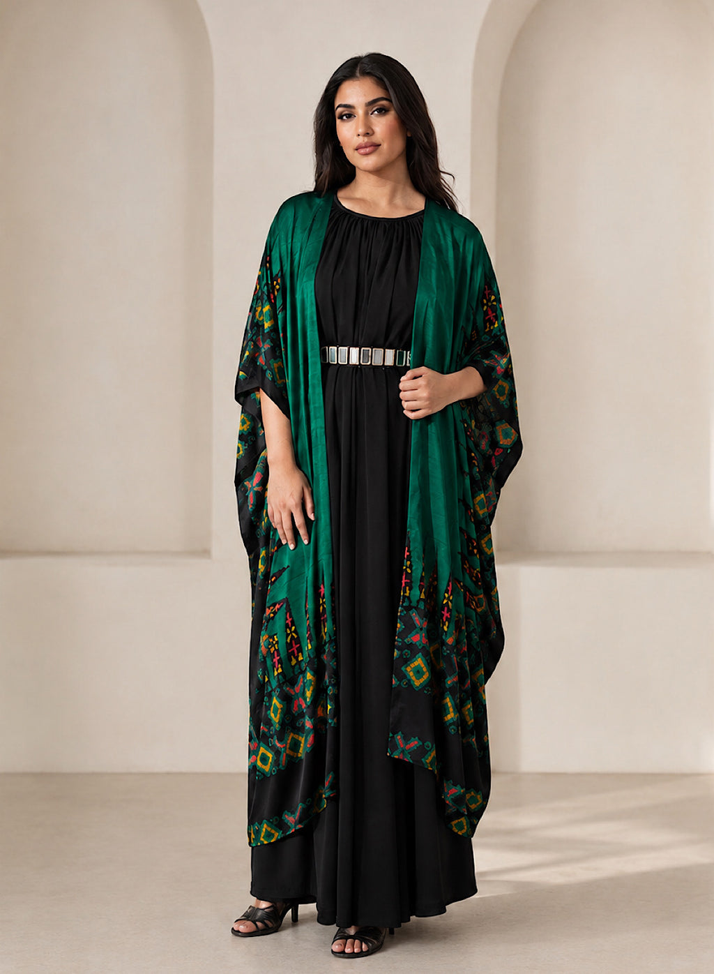 Ankara G cape kaftan set