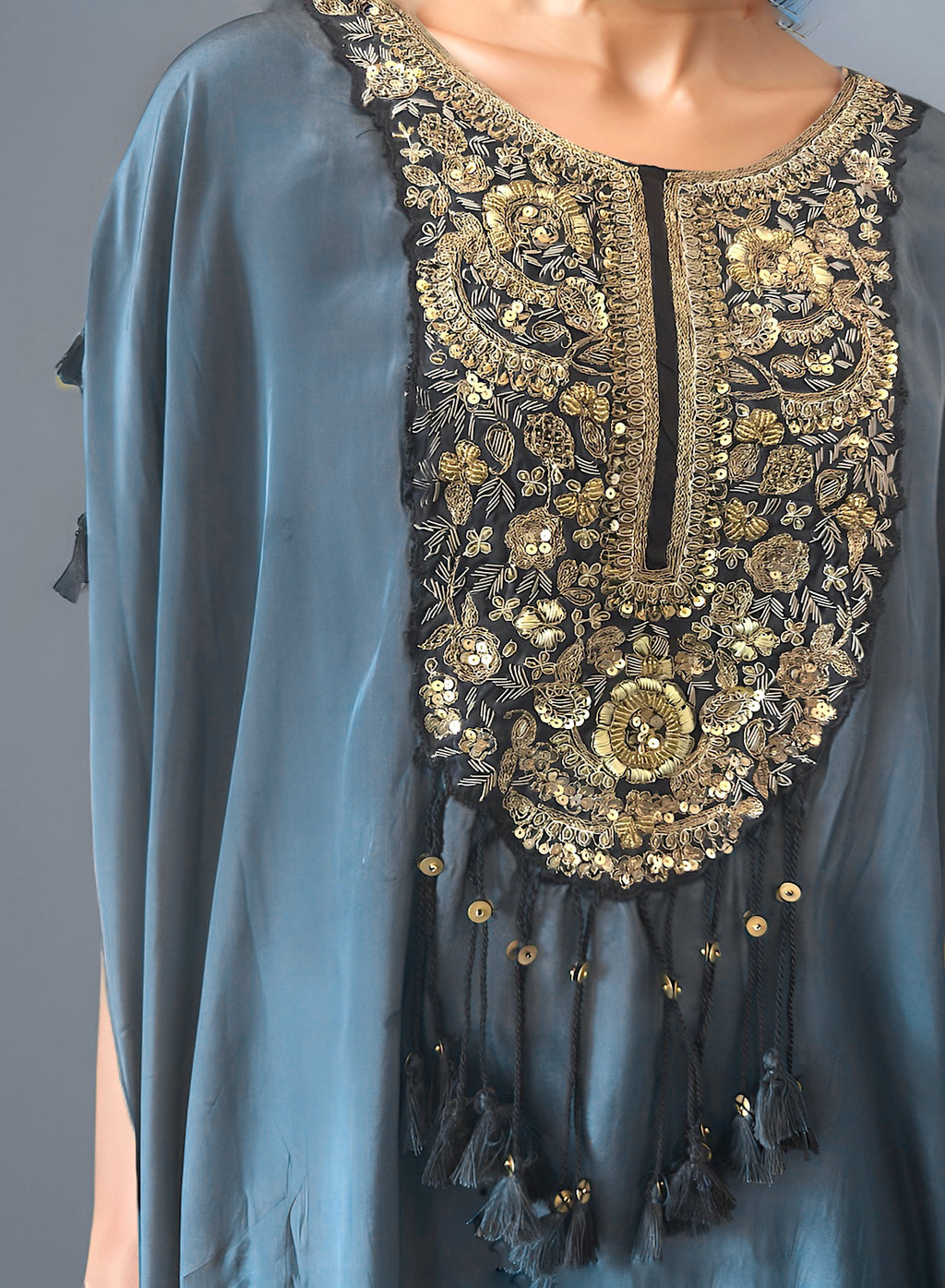 (Grey) Kaftan dress set