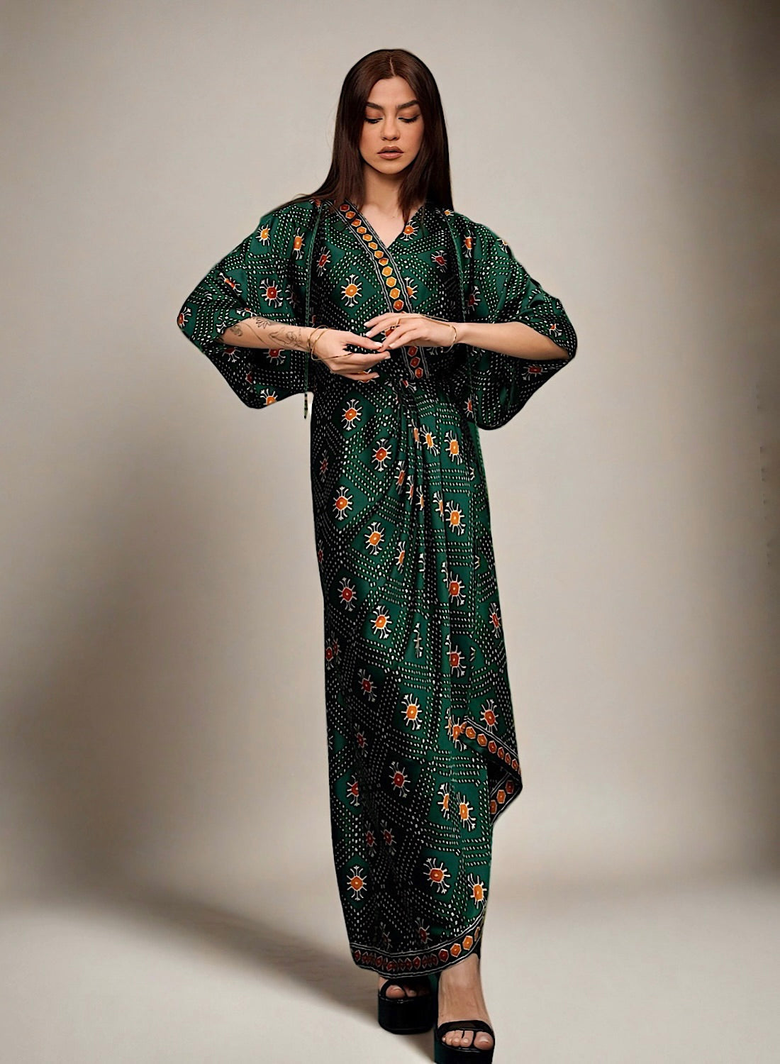 Naqsh pleat (green)