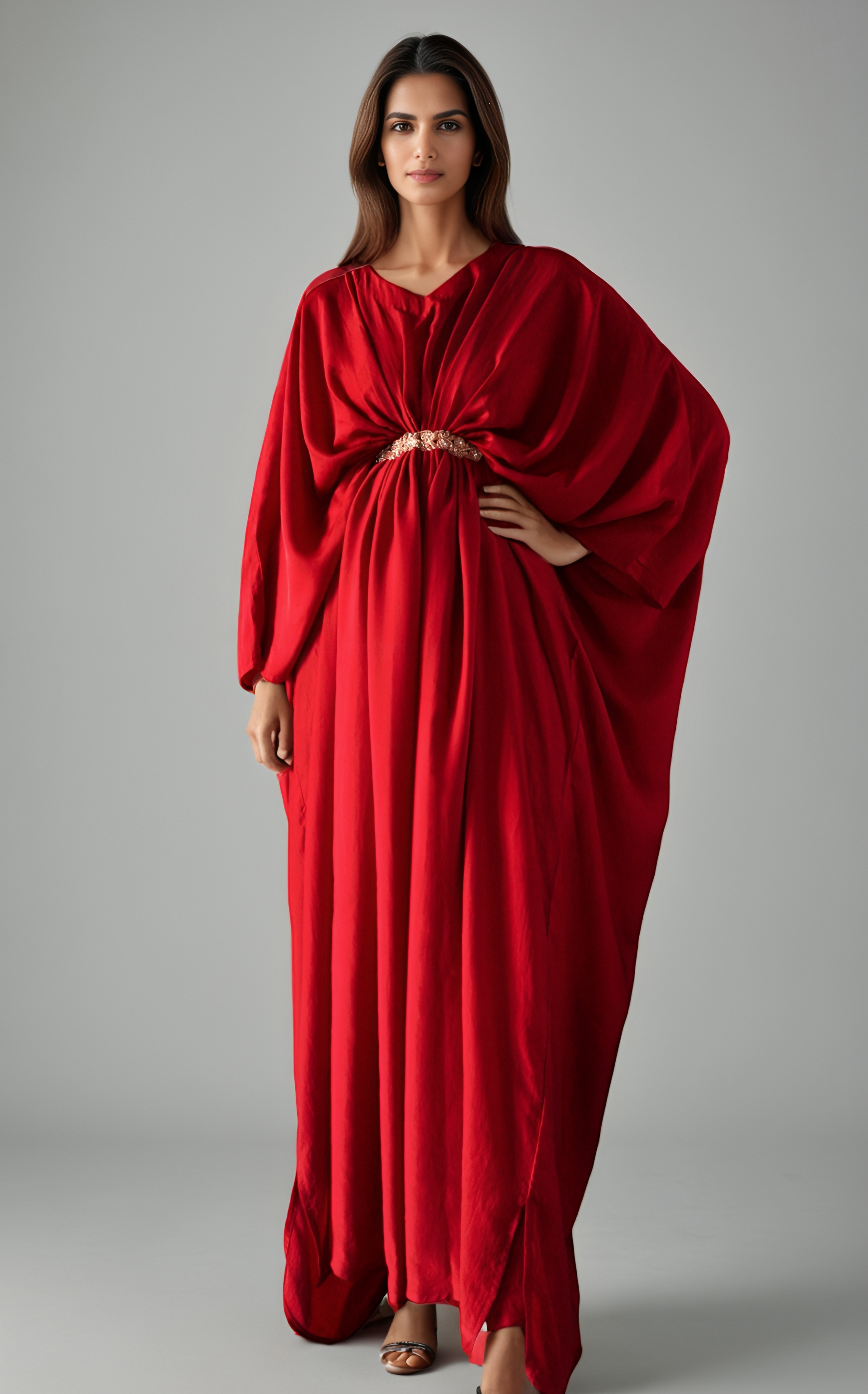 Kaftan in red