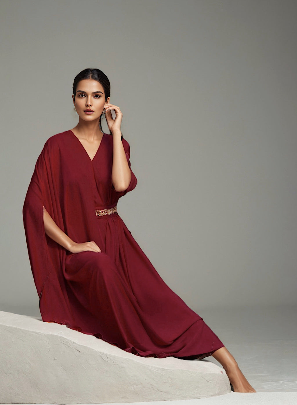 RED SIGNATURE DRAPE