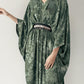 Olive abstract kaftan