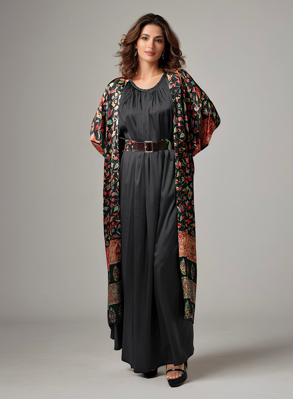 Kaftan set in black