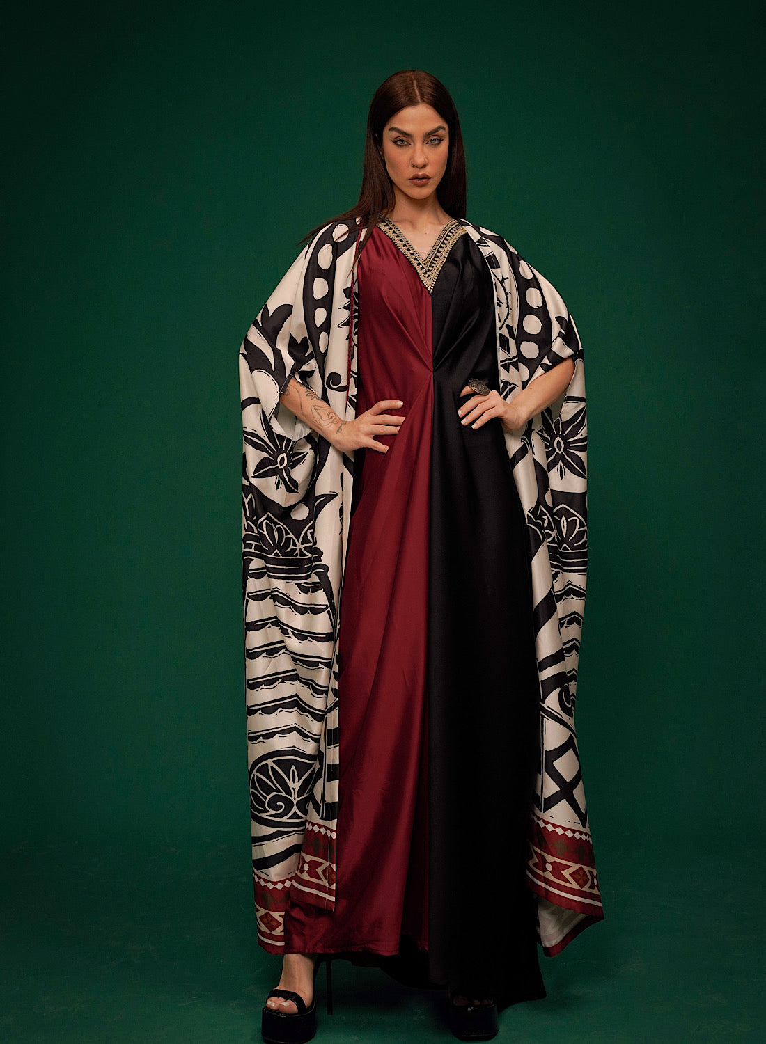 Harf kaftan set