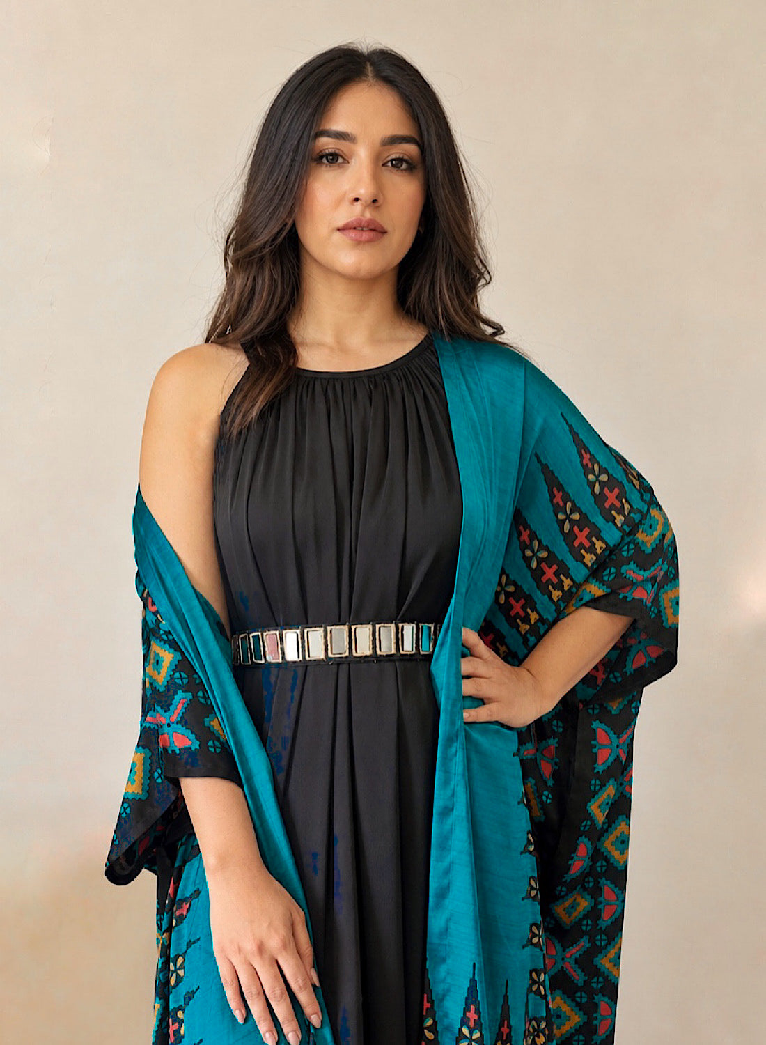 Ankara cape kaftan set B