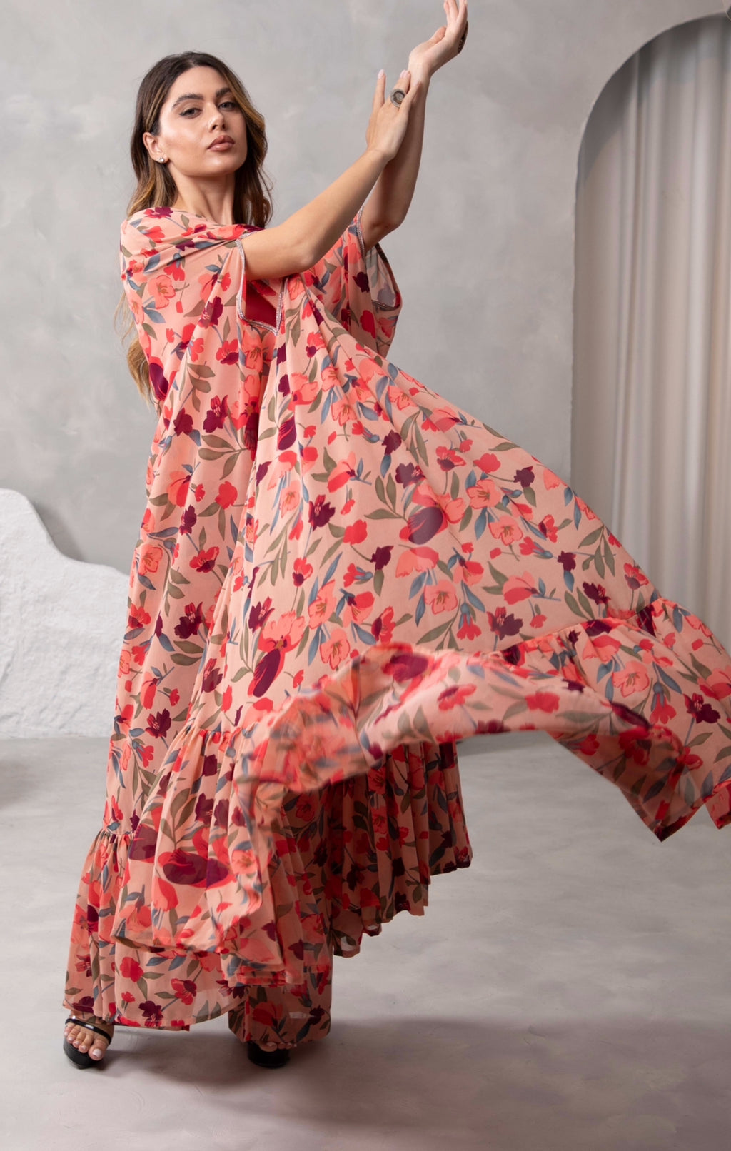 Peach cape set