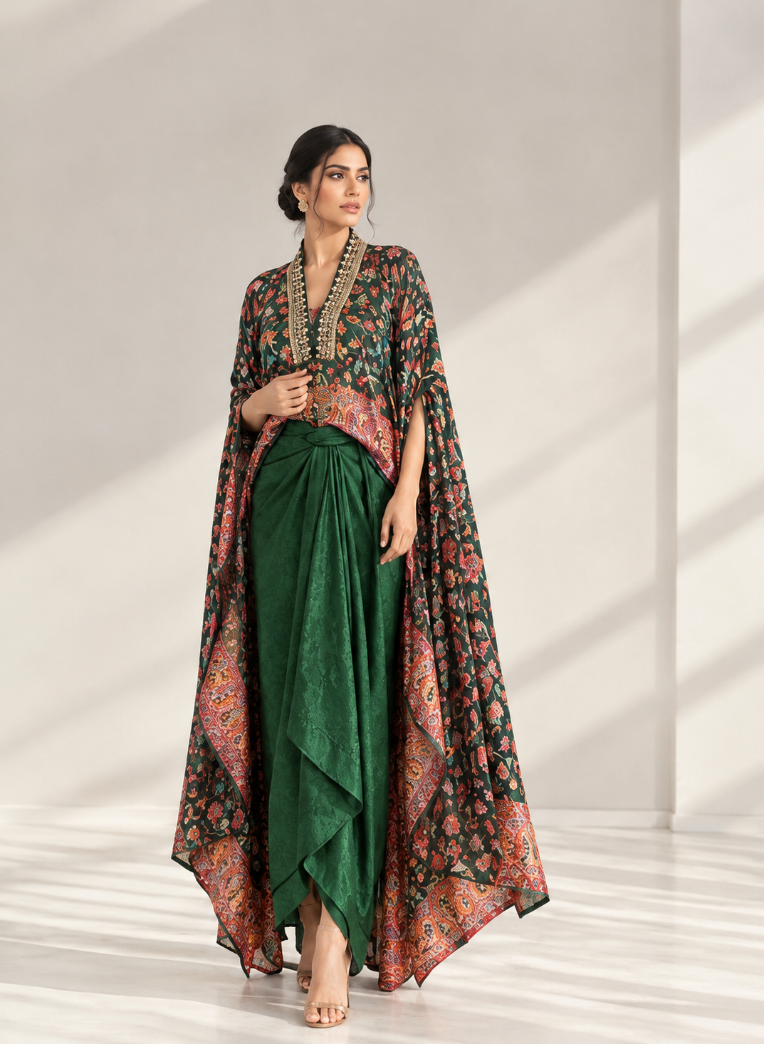 Green kaani set