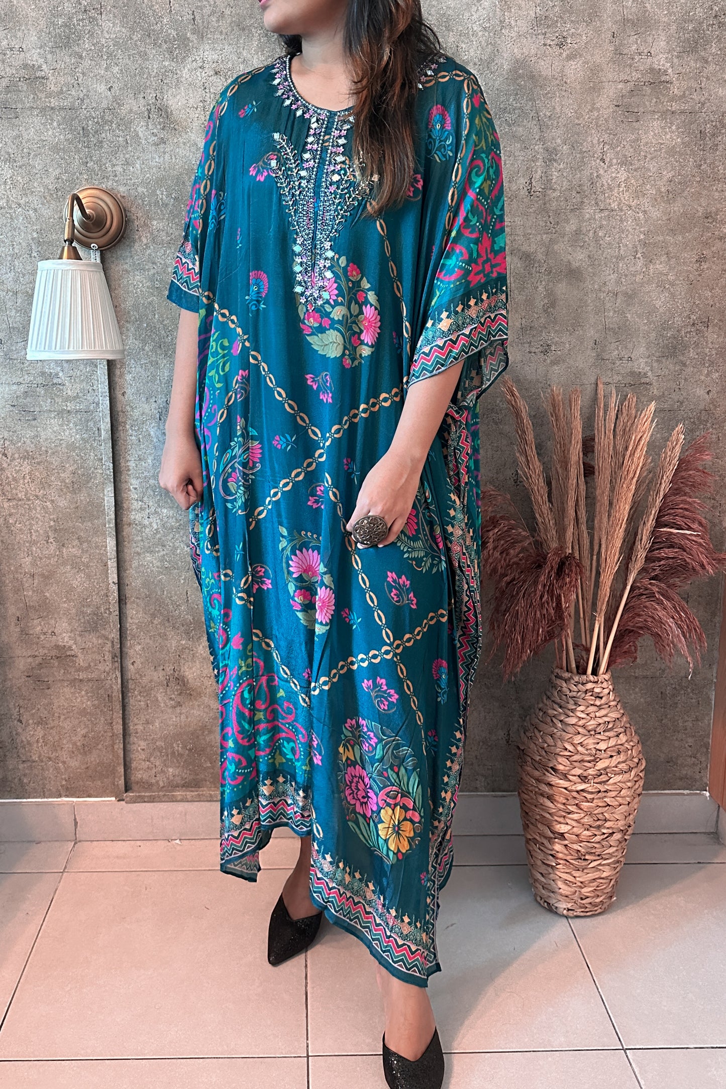 Kaftan blue dress