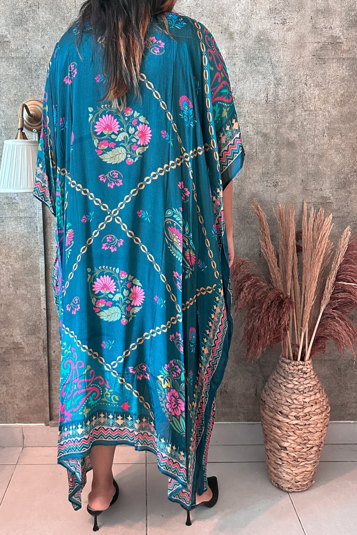 Kaftan blue dress