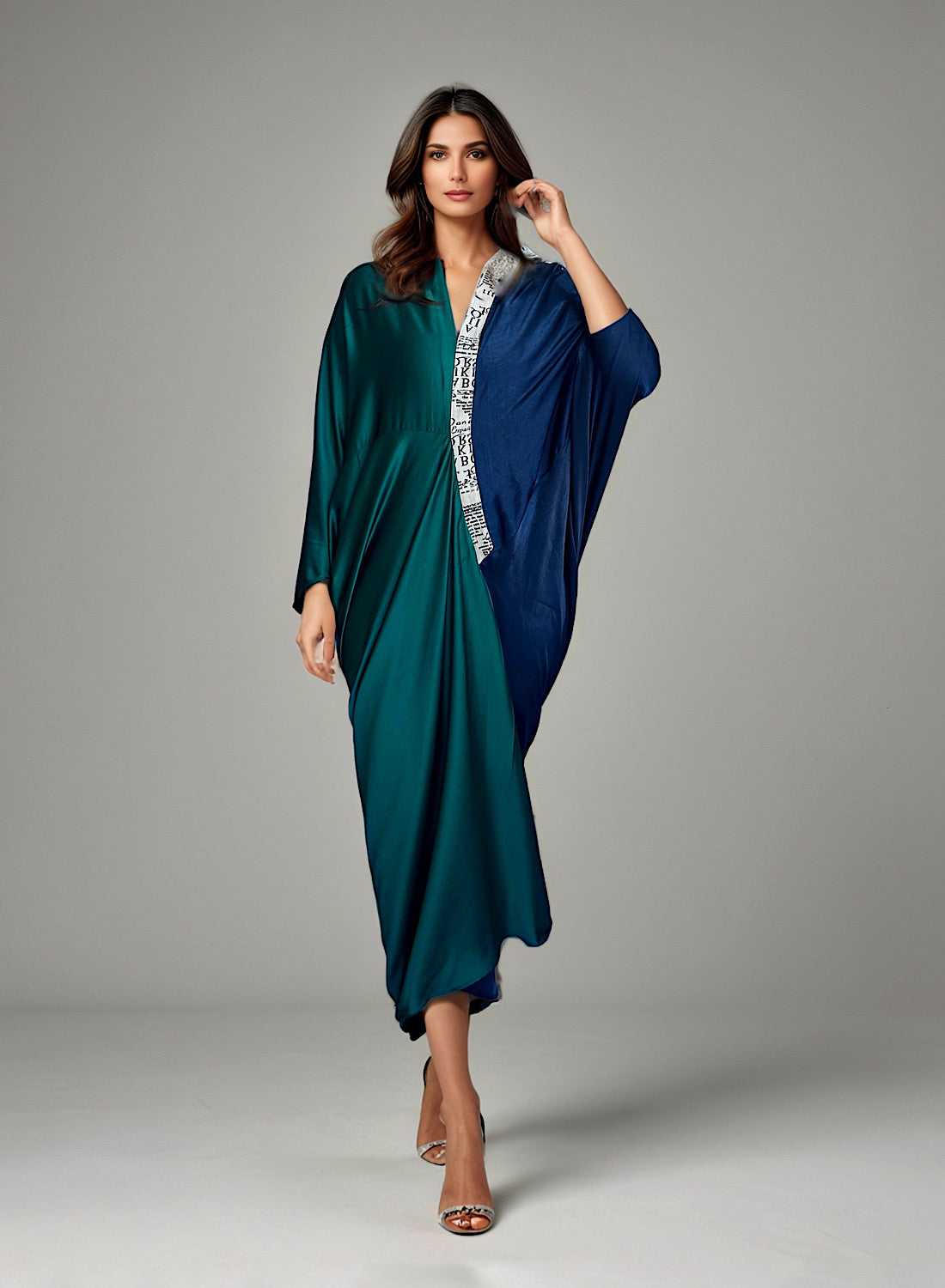 Dual tone kaftan