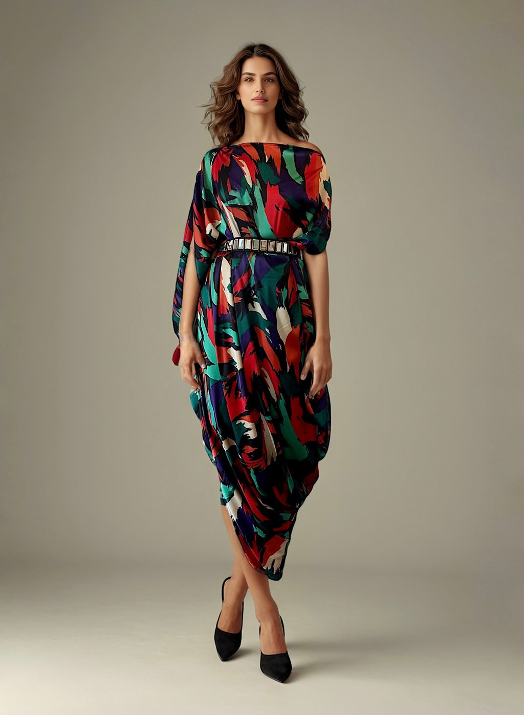 Multiprint Dress set