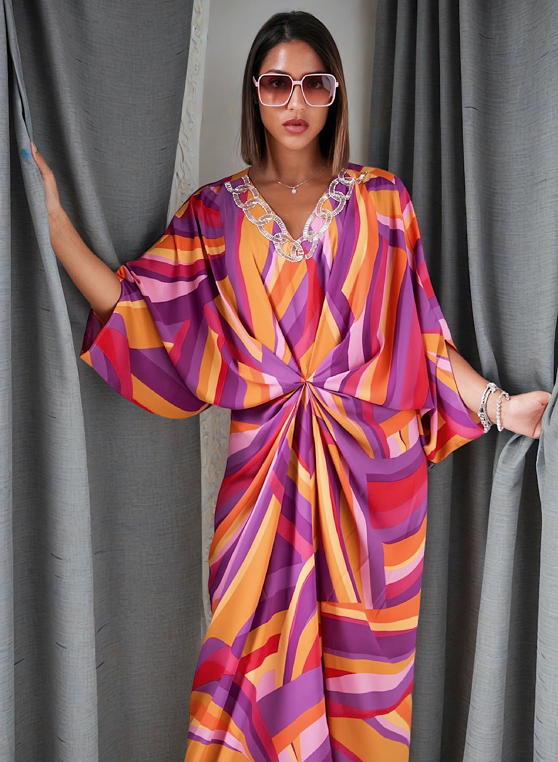 Huescape kaftan dress