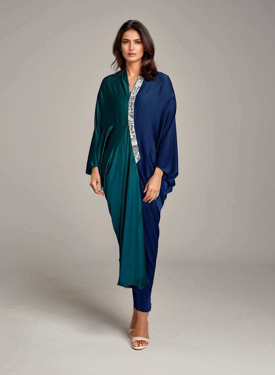 Dual tone kaftan