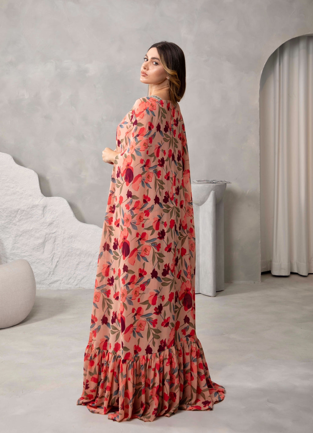 Peach cape set