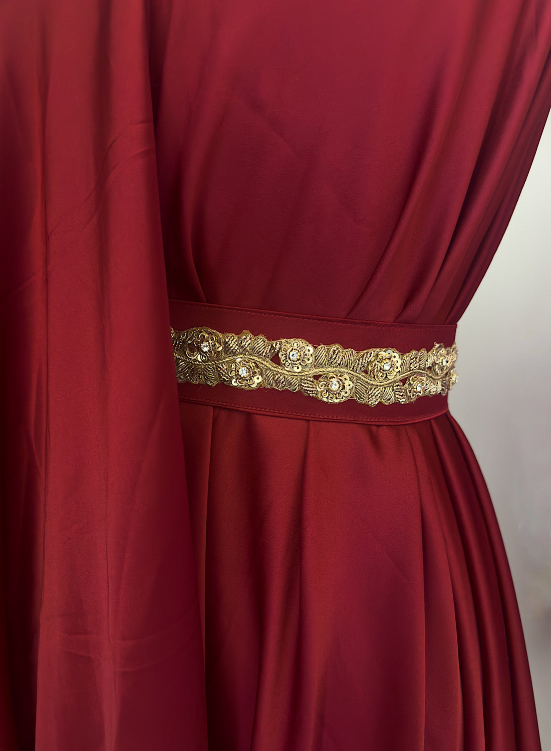 RED SIGNATURE DRAPE