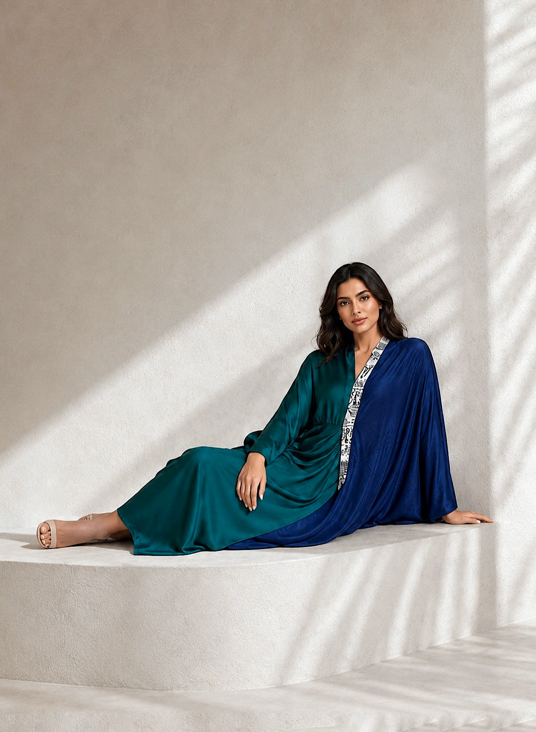 Dual tone kaftan