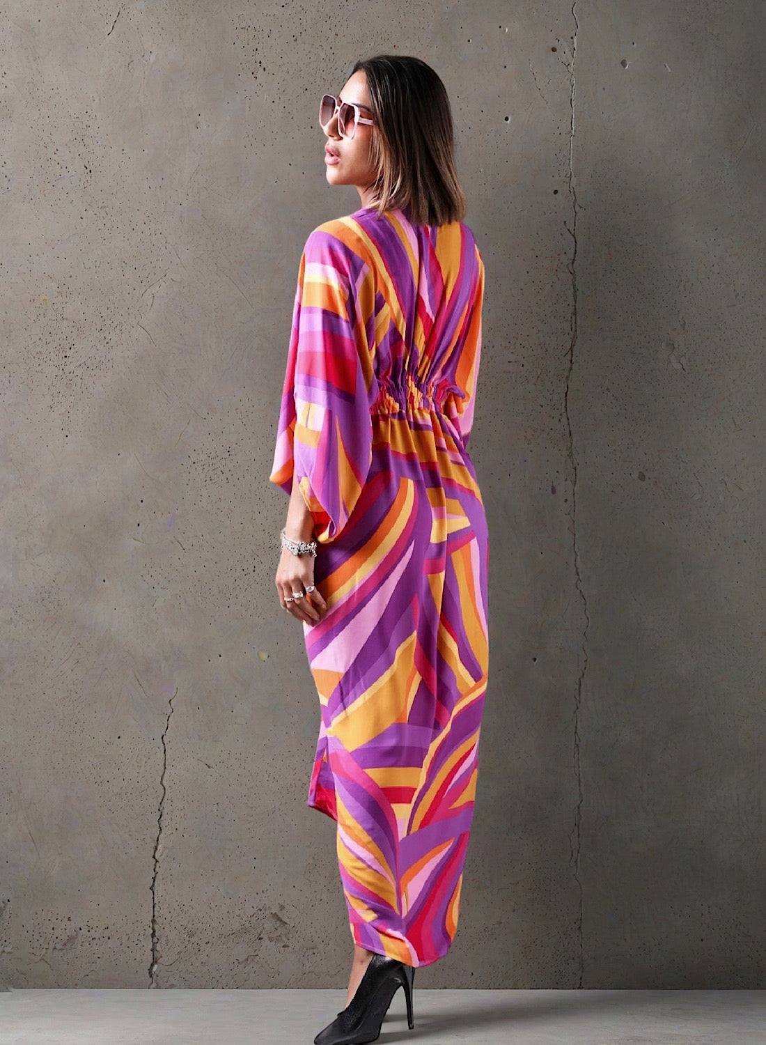 Huescape kaftan dress
