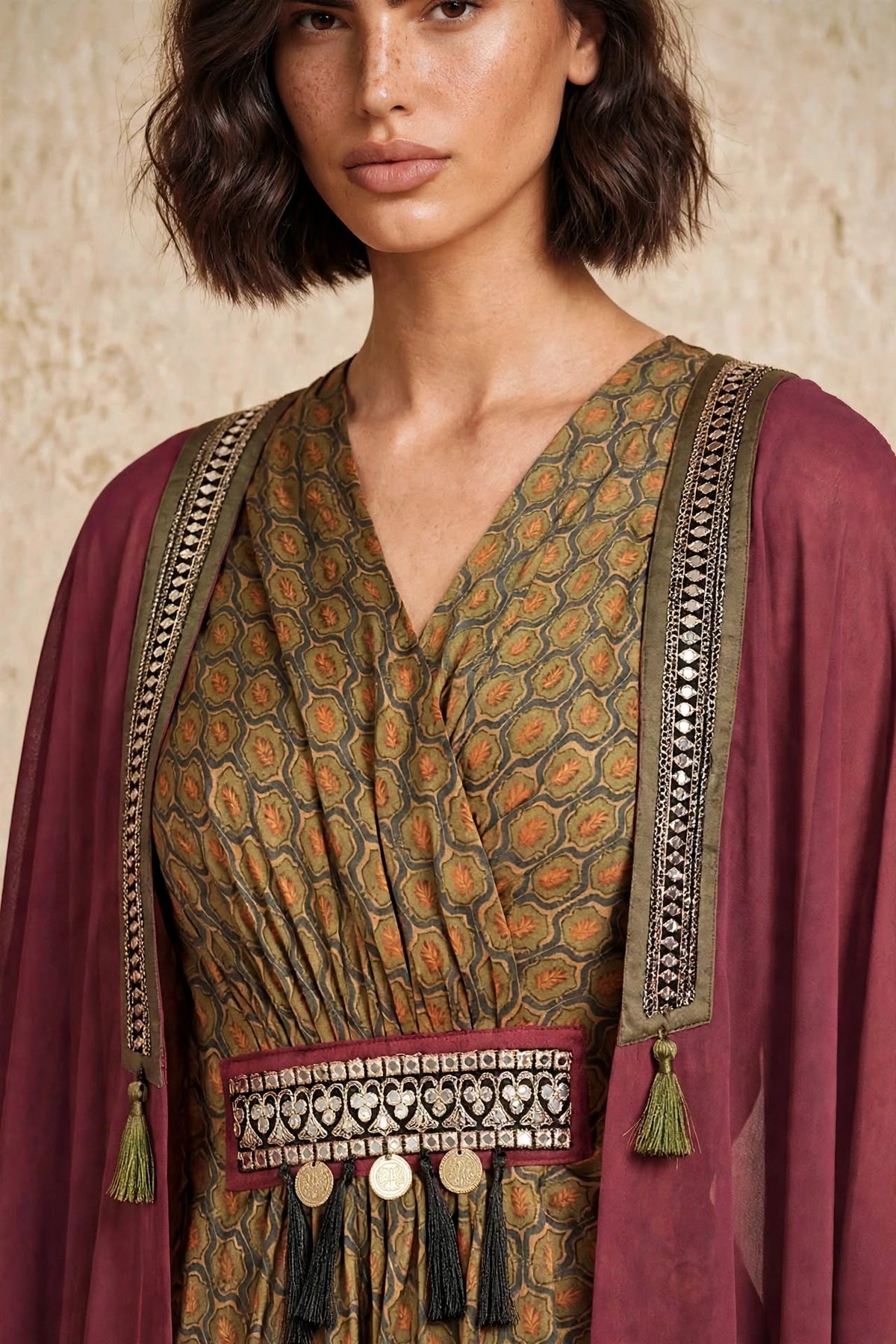 Sanabil cape Kaftan