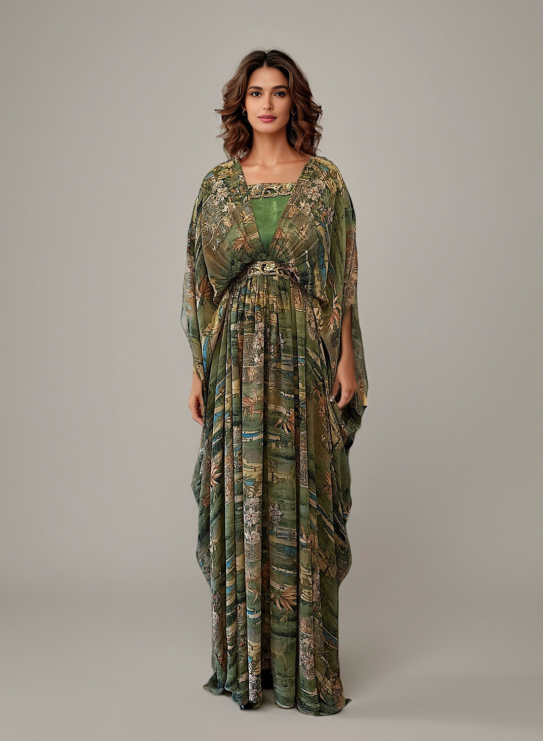 Verde kaftan set