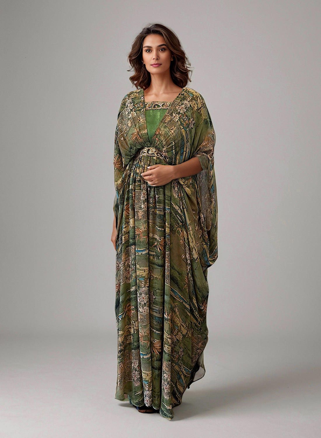 Verde kaftan set