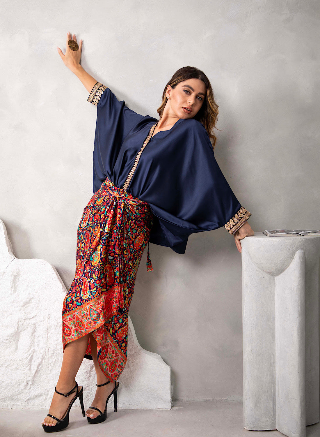 Blue Kaani shirt set