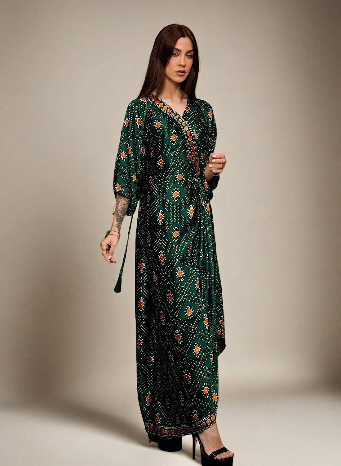 Naqsh pleat (green)