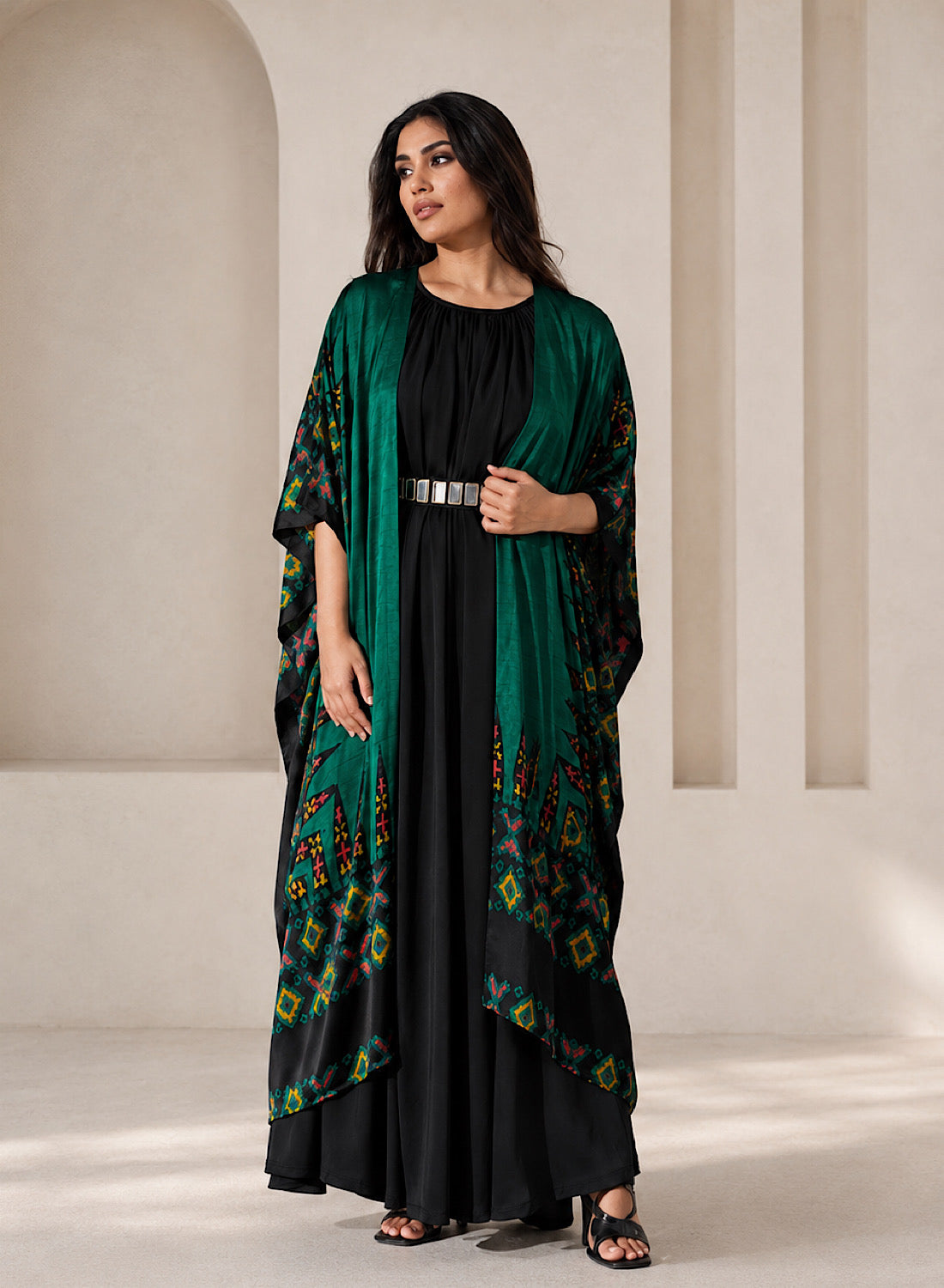 Ankara G cape kaftan set