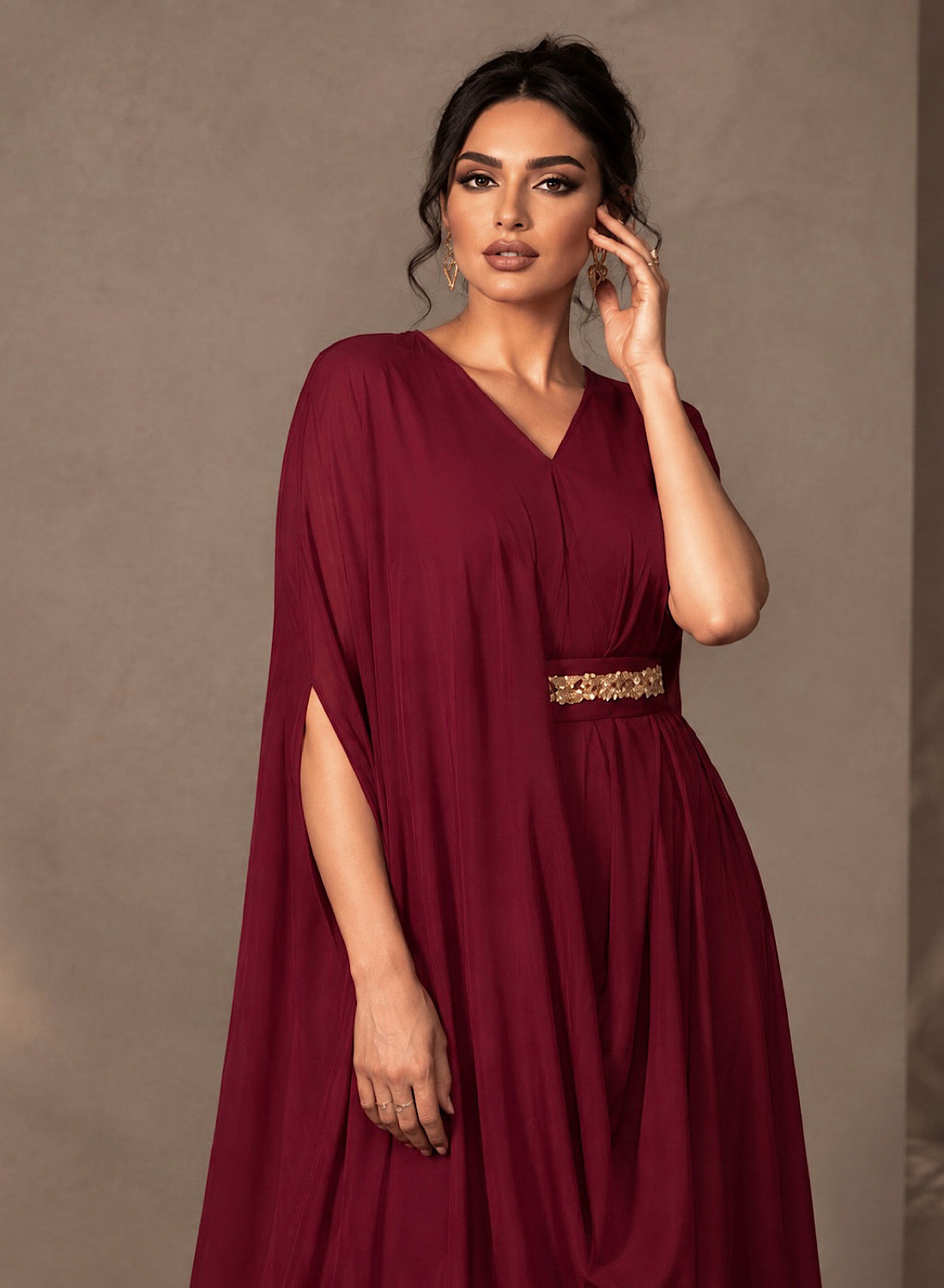 RED SIGNATURE DRAPE