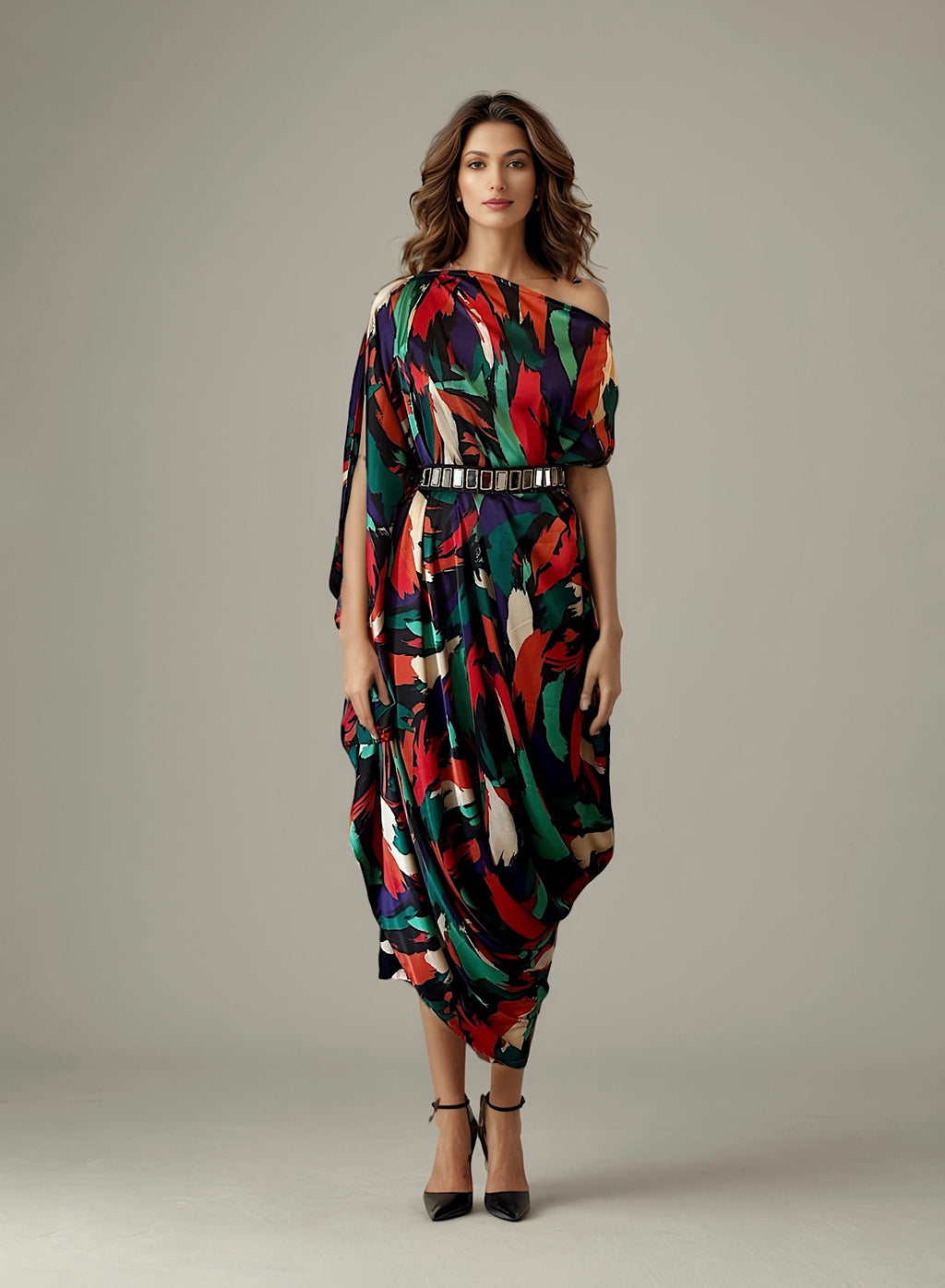 Multiprint Dress set
