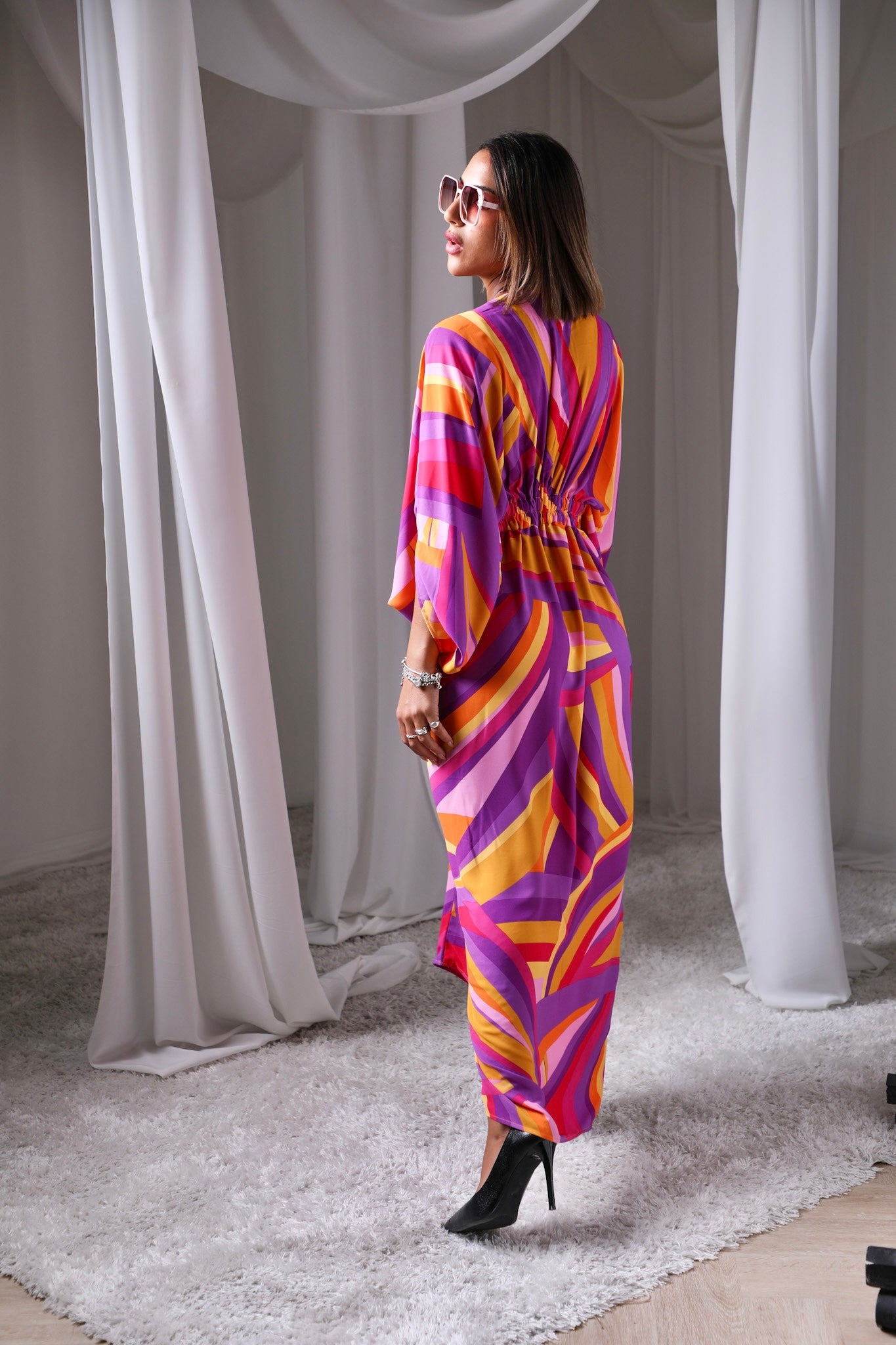 Huescape kaftan dress
