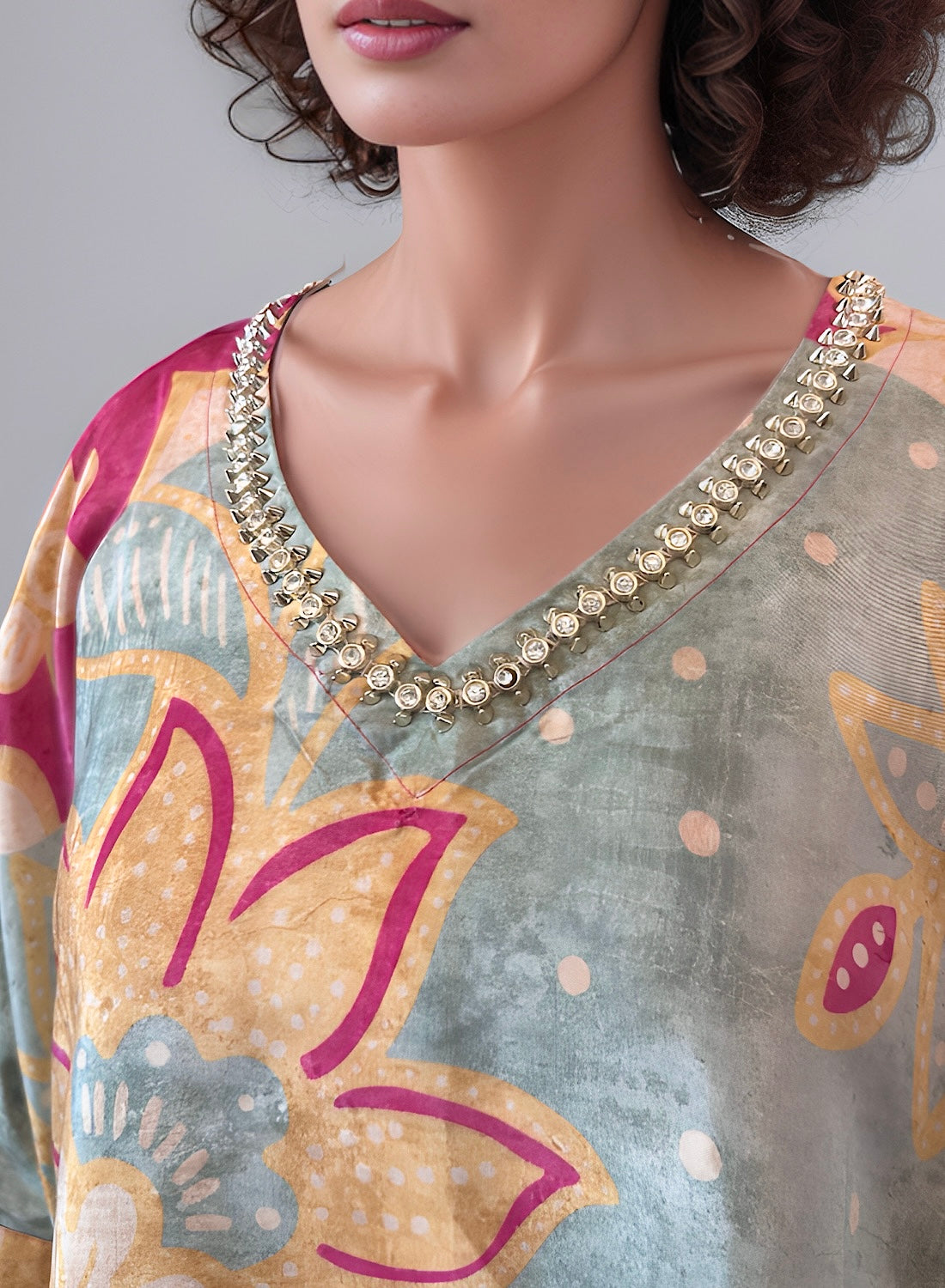 Printed top pant set