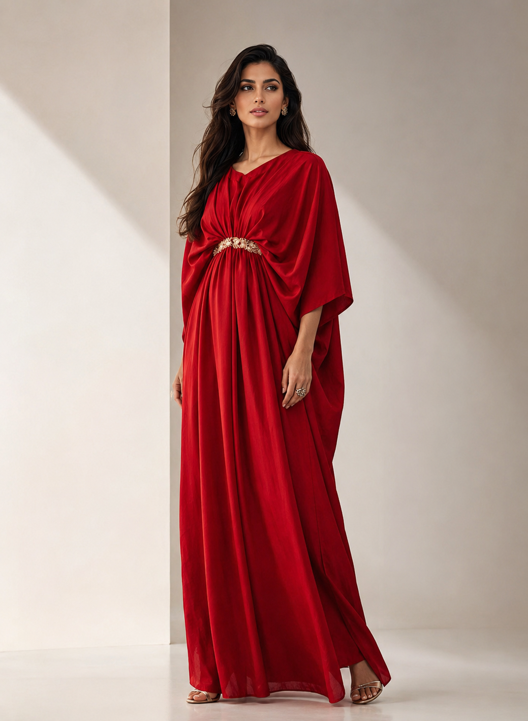 Kaftan in red