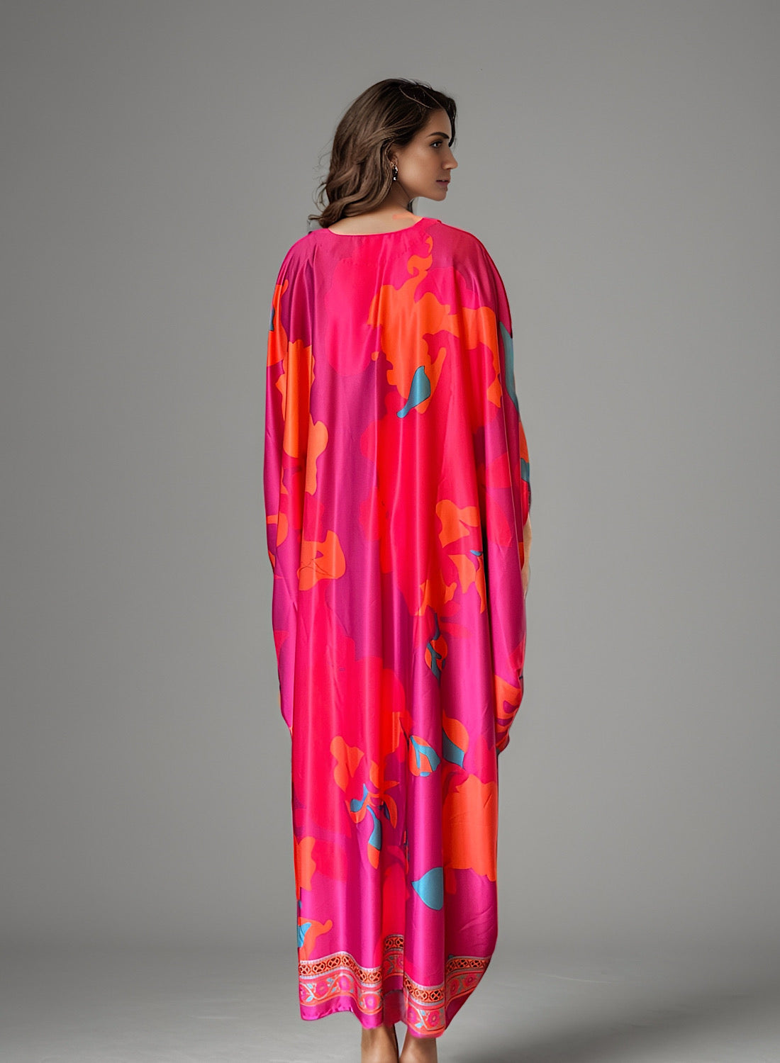 Fuschia pink kaftan