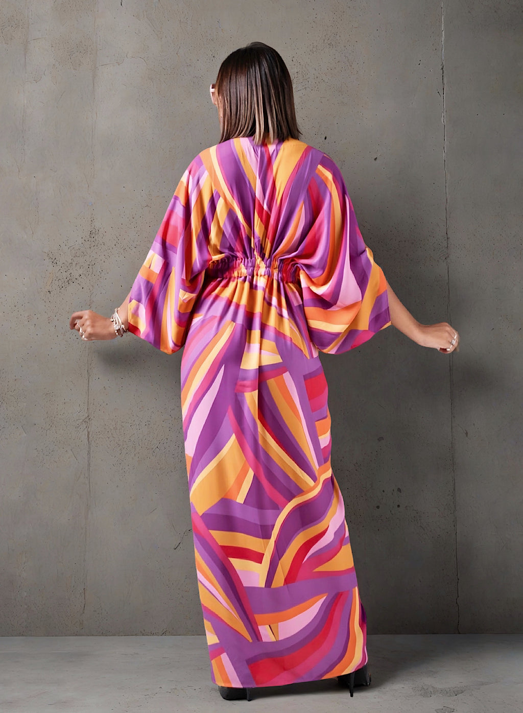 Huescape kaftan dress