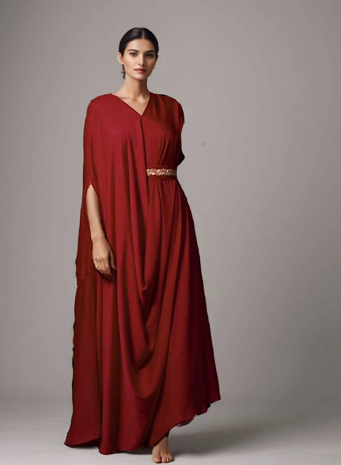 RED SIGNATURE DRAPE