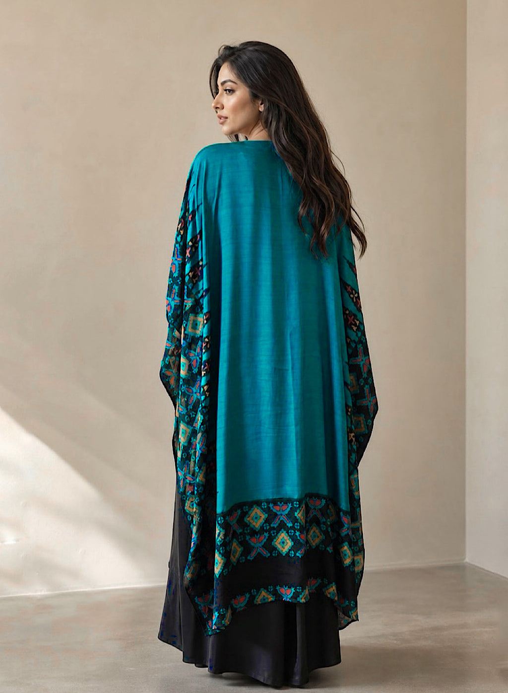 Ankara cape kaftan set B