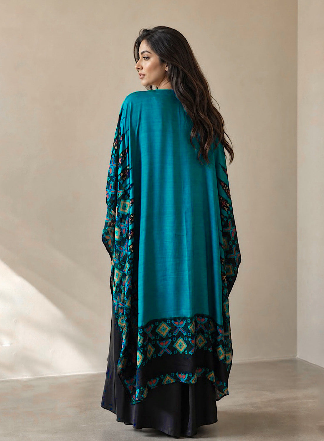 Ankara cape kaftan set B