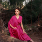 Pink signature drape