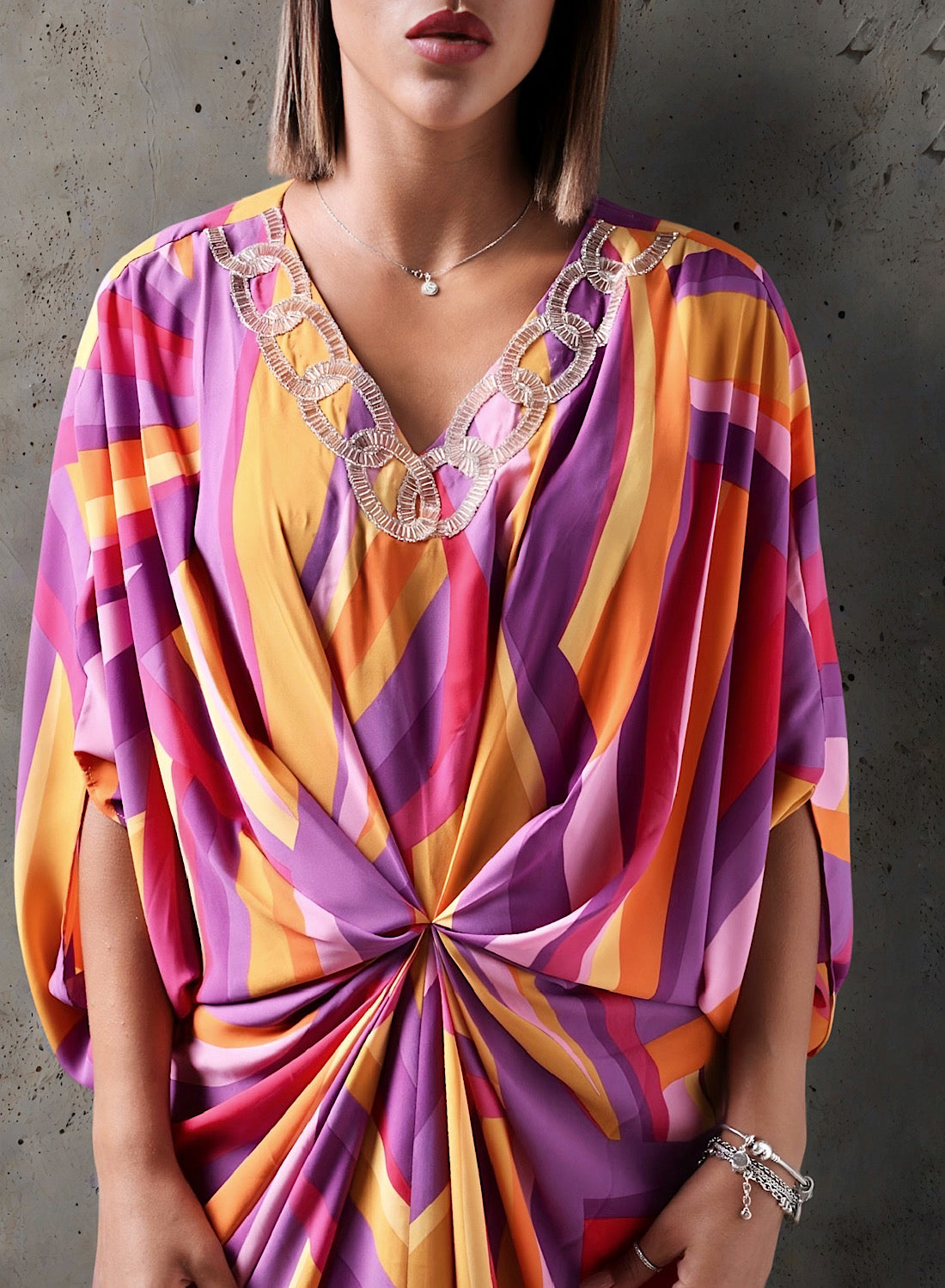 Huescape kaftan dress