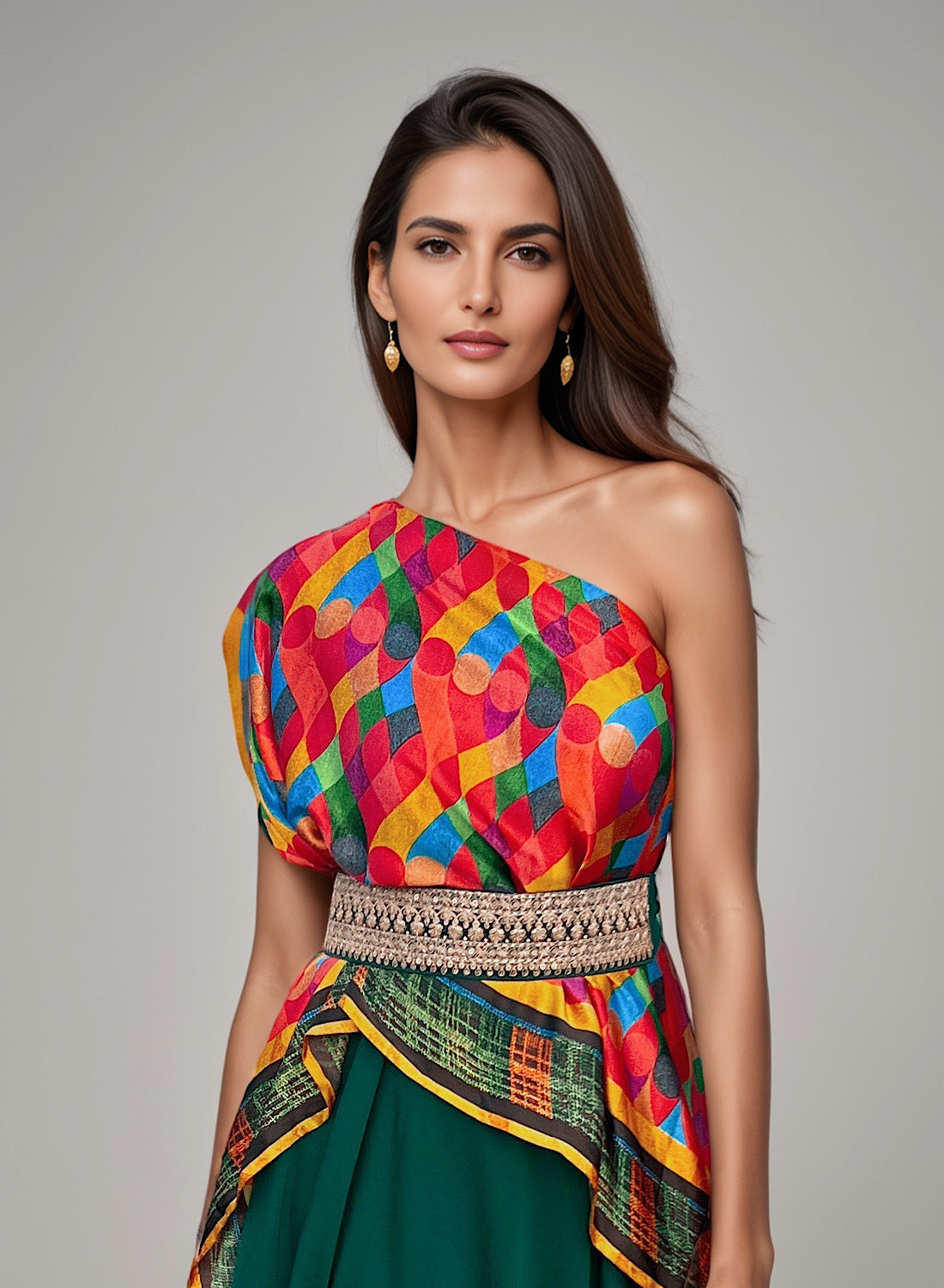Jazzy one shoulder set