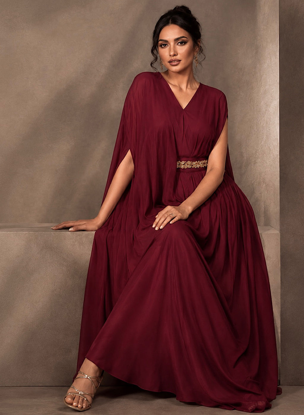 RED SIGNATURE DRAPE