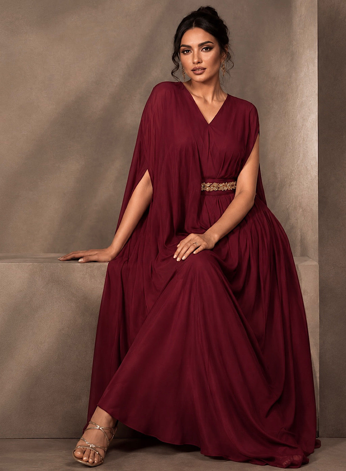 RED SIGNATURE DRAPE
