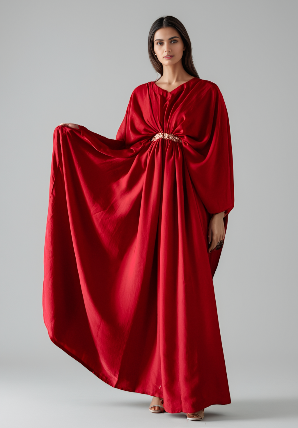 Kaftan in red