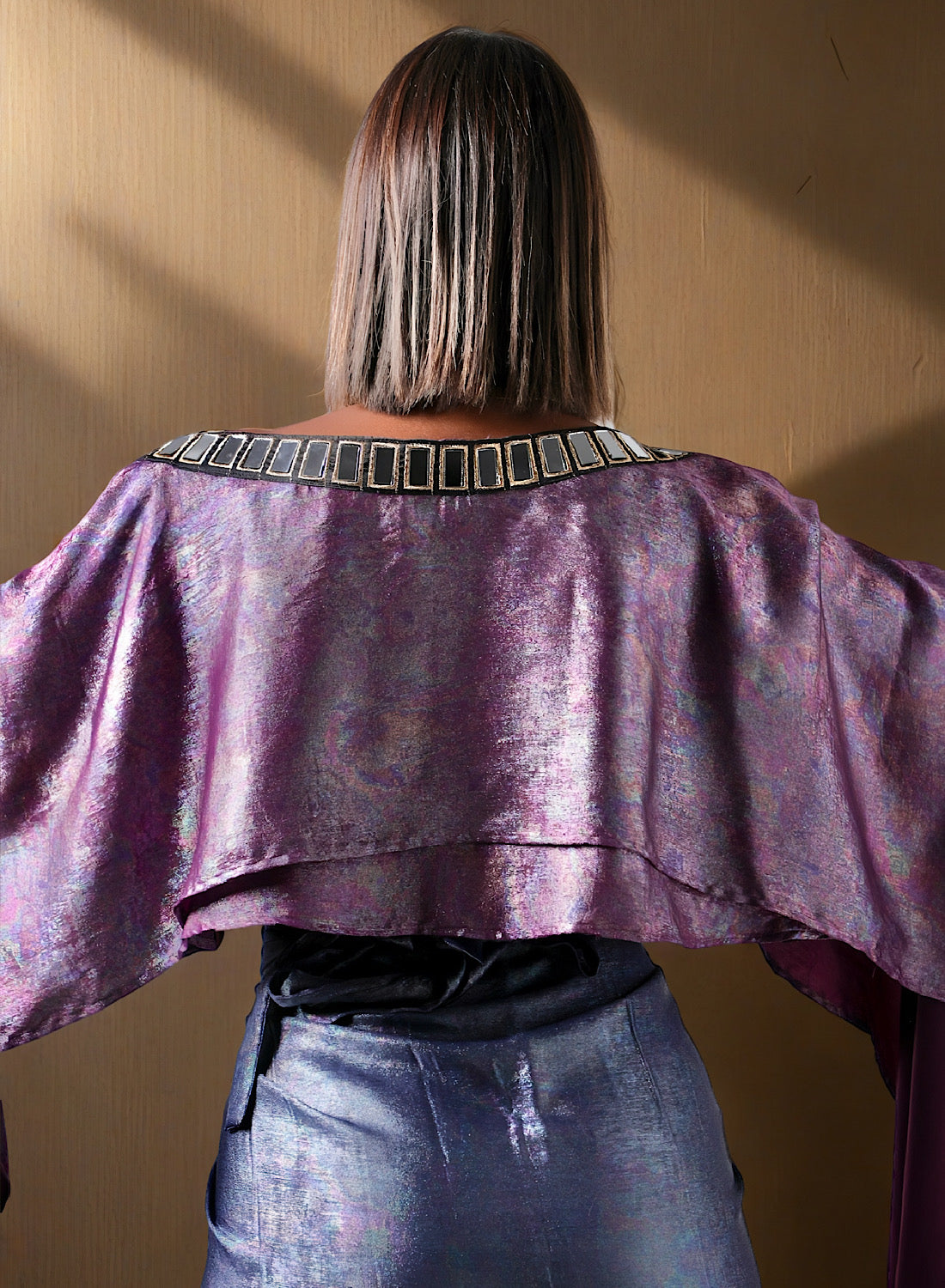 Gleam drape skirt set