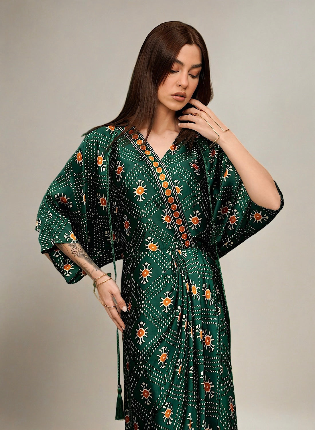 Naqsh pleat (green)